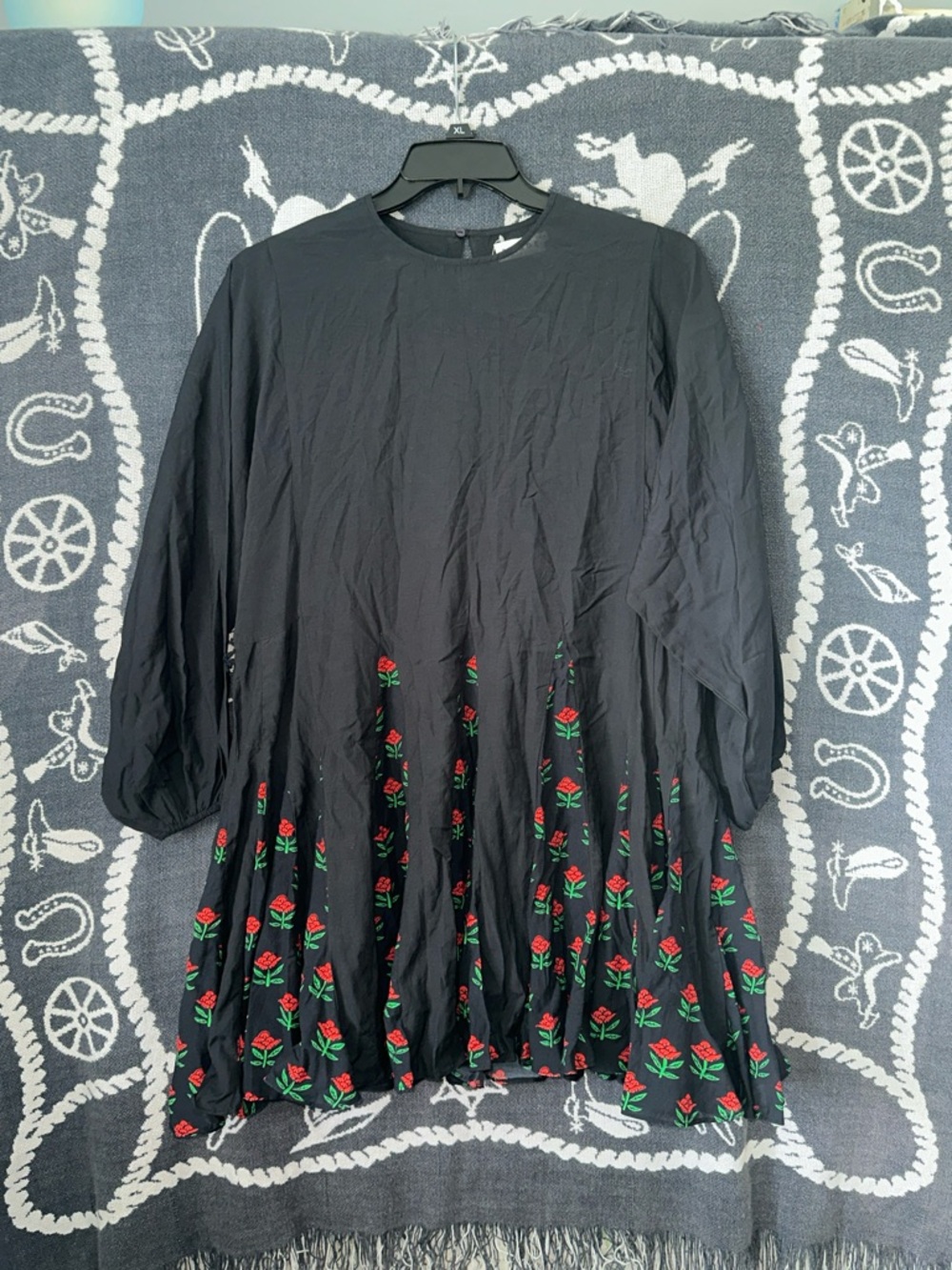 RHODE Black Scoop Neck Top